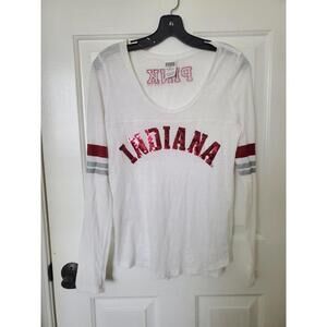 Victoria’s Secret PINK 5th & Ocean Indiana Bling Sequin Long Sleeve Shirt Sm